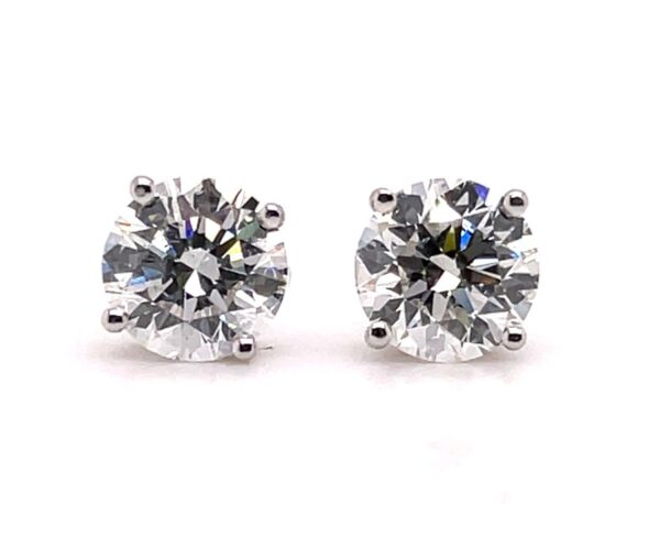 Diamond Solitaire Earrings