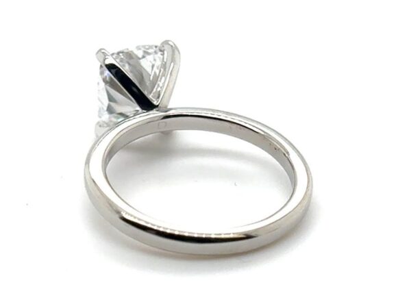 Elongated Cushion Cut Diamond Solitaire Engagement Ring - Image 2