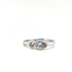 You and Me Bazel Set Ring