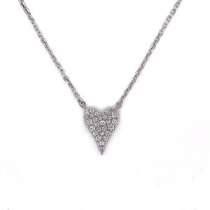 P15953 Heart cubic zirconia necklace