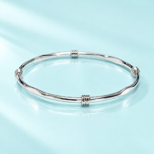 BNG 2201 Four Ribbed Textured slip on bangle