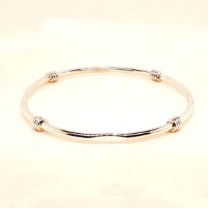 Four Ribbed Textured slip on bangle